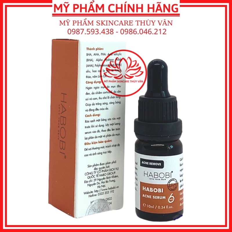 Serum 06 Giảm Mụn Mờ Thâm Se Khít Lỗ Chân Lông Chính Hãng HABOBI 10ml