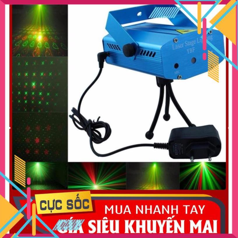 [SIÊU ƯU ĐÃI] Đèn chiếu sân khấu hoa văn trang trí Laser nhiều chế độ có đế 3 chân