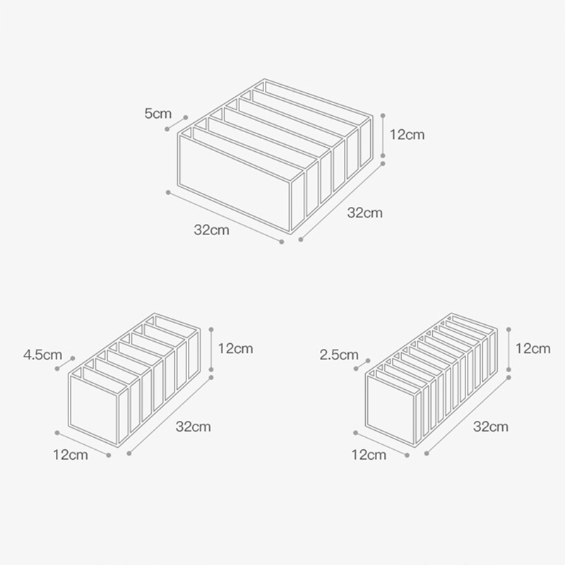 Hộp Đựng Đồ Lót Nhiều Ngăn