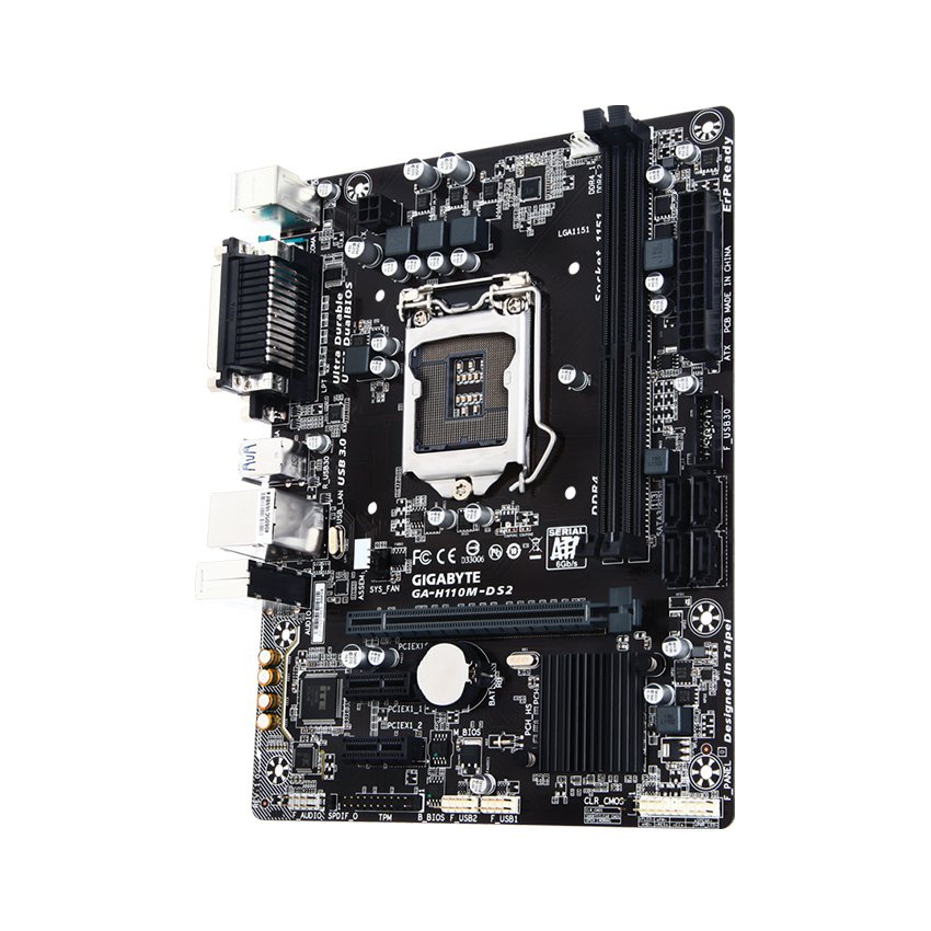 Mainboard H110 GIGABYTE GA-H110M-DS2 (2 Khe ram DDR4, Socket 1151) chính hãng