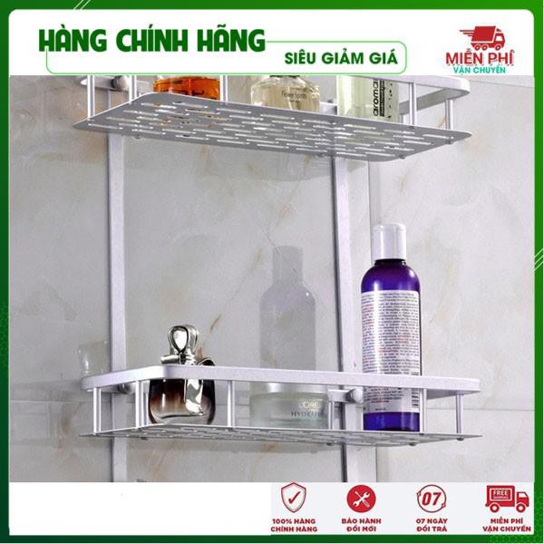 Kệ Nhà Tắm 2 Tầng Hợp Kim Nhôm Tiết Kiệm Không Gian Kệ Để Đồ Tiện Dụng Chắc Chắn