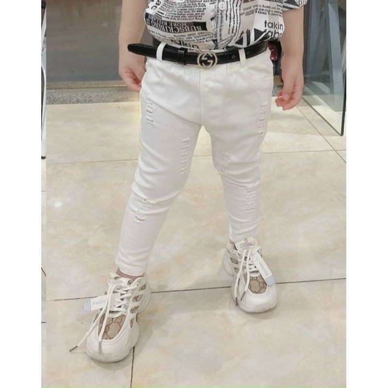 Quần kaki trắng cho bé