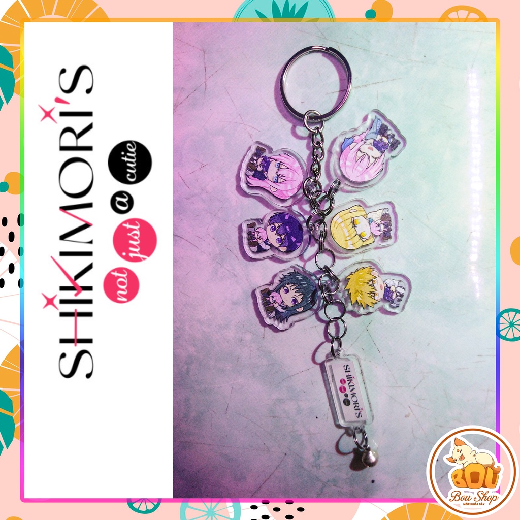Móc khóa dây Shikimori-san Không Chỉ Dễ Thương Thôi Đâu - Kawaii dake ja Nai Shikimori-san Acrylic theo yêu cầu