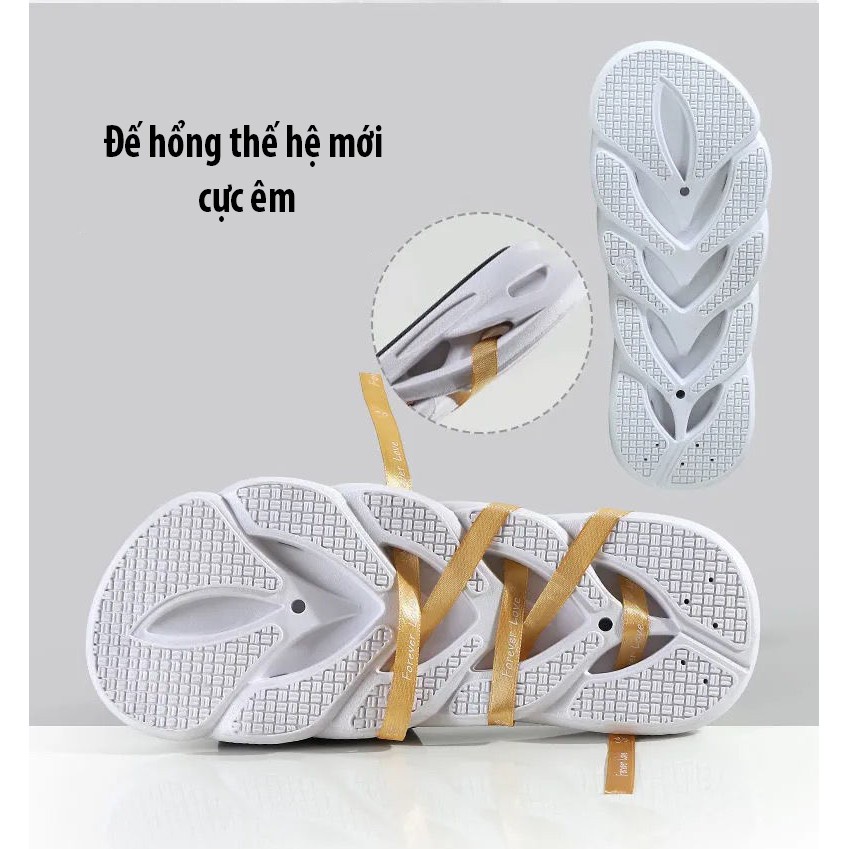 Dép Quai Ngang Nam, Nữ Đế Xoắn Cực Êm, Chống Trơn Mẫu Mới Mã DP70