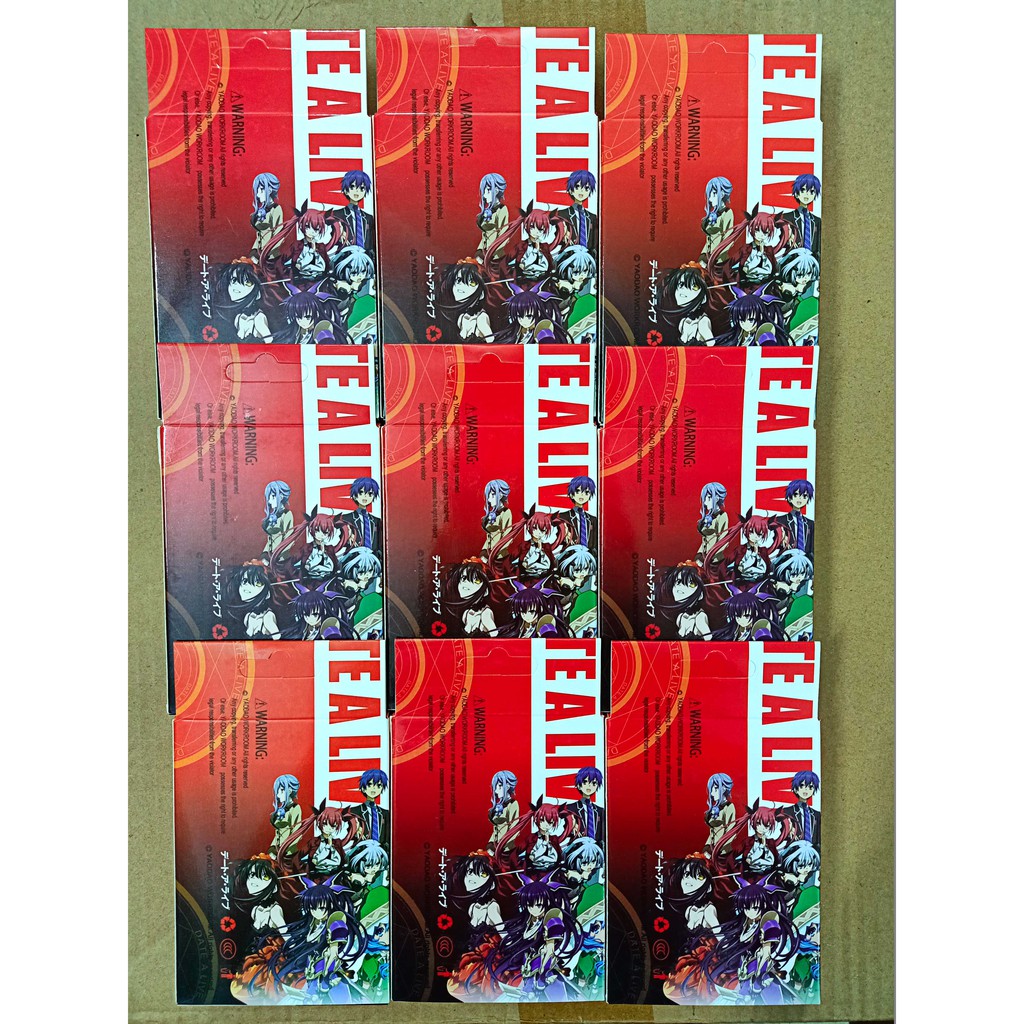 Bộ bài tú lơ khơ anime datealive kurumi 54 ảnh khác nhau bài Tây Date A Live