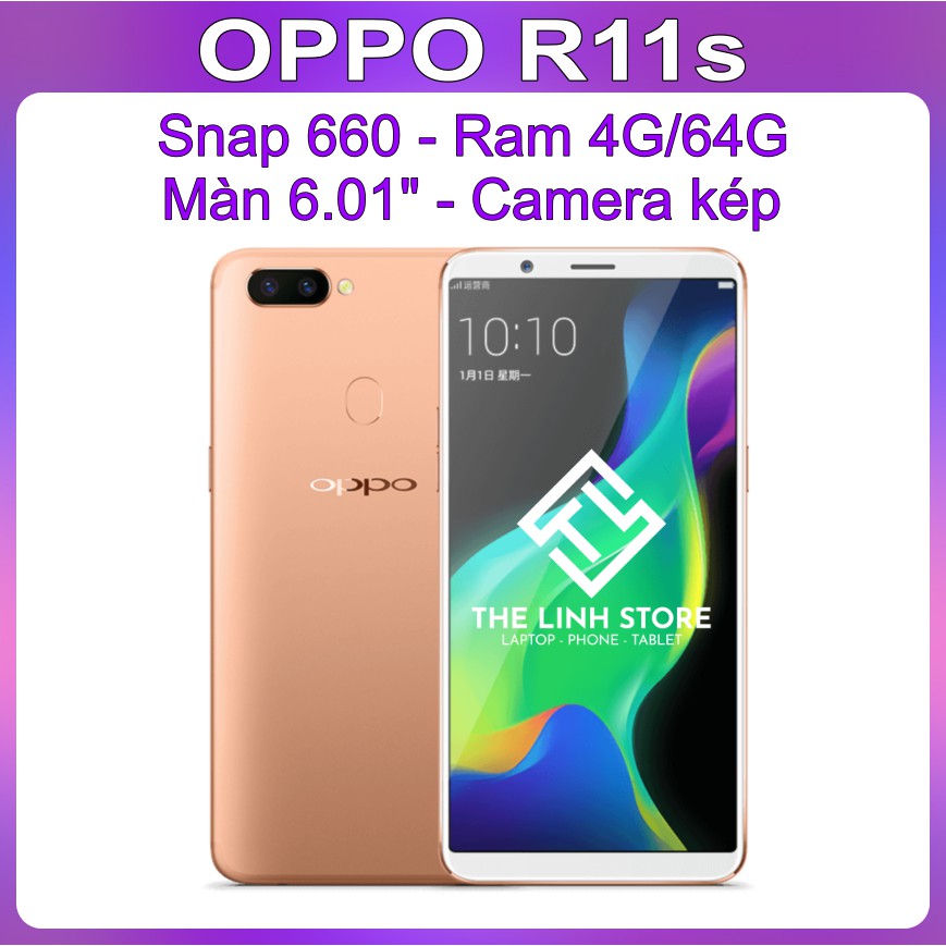 [Mã 2611DIENTU500K hoàn 7% đơn 300K] Điện thoại OPPO R11S ram 4G 64G - Snap 660 màn 6.01 inch | BigBuy360 - bigbuy360.vn