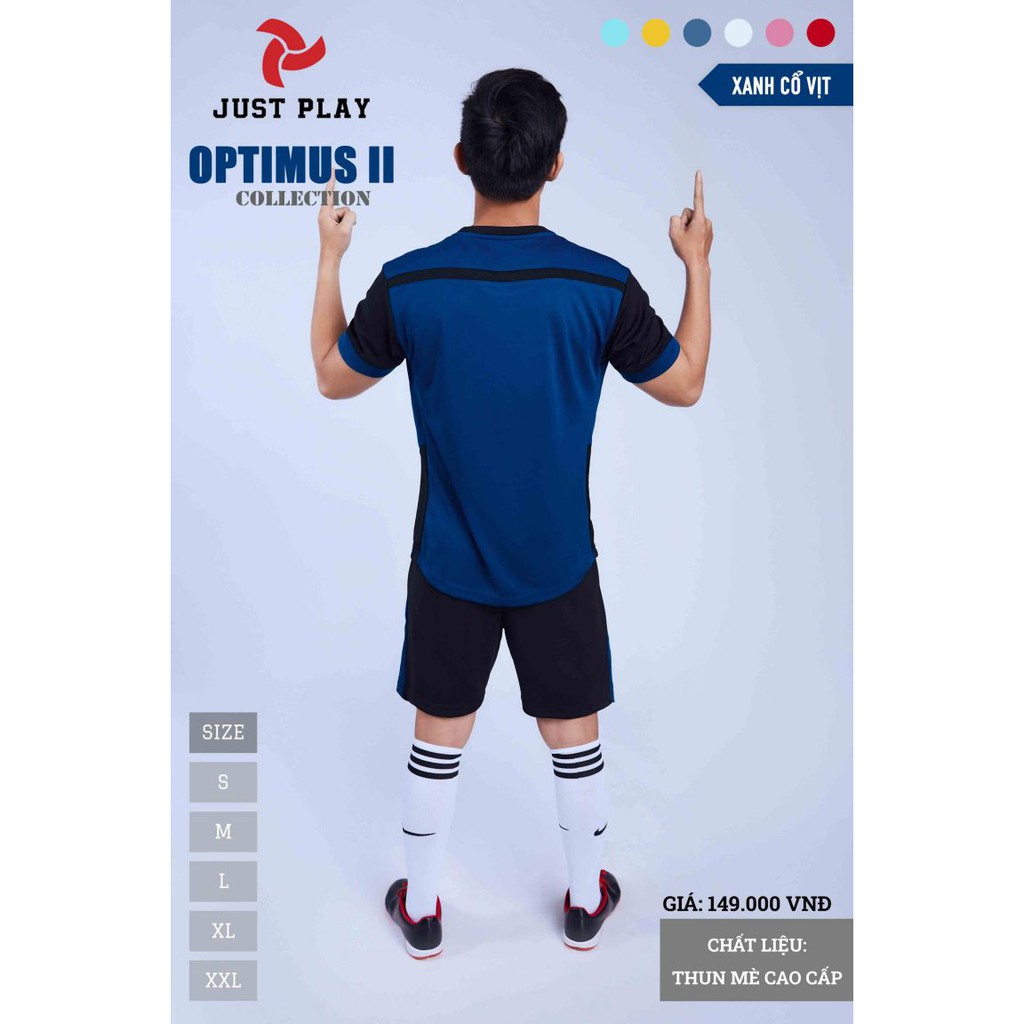 Mô tả sản phẩm Bộ Quần Áo Thể Thao Bóng Đá Tự Thiết Kế Justplay Optimus II Cao Cấp - Sản Phẩm Chính Hãng Justplay