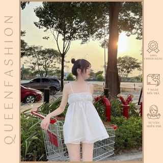 Set áo dây ren kèm quần short diện siêu sang chảnh