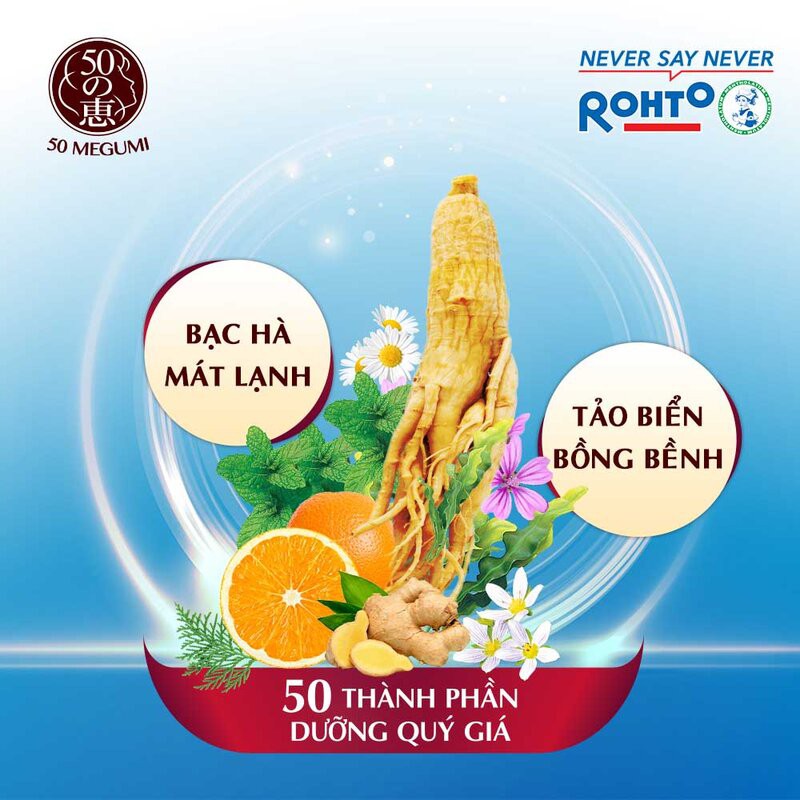 Bộ Gội Xả 50 Megumi Sạch Sâu &amp; Thanh Mát Cho Tóc Dầu Fresh and Clean Shampoo &amp; Conditioner