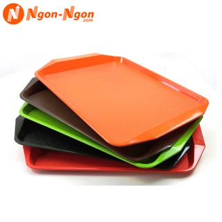 Khay phục vụ chống trượt bằng nhựa dùng để bưng bê thức ăn, đồ uống dùng cho quán ăn, nhà hàng, khách sạn, gia đình...