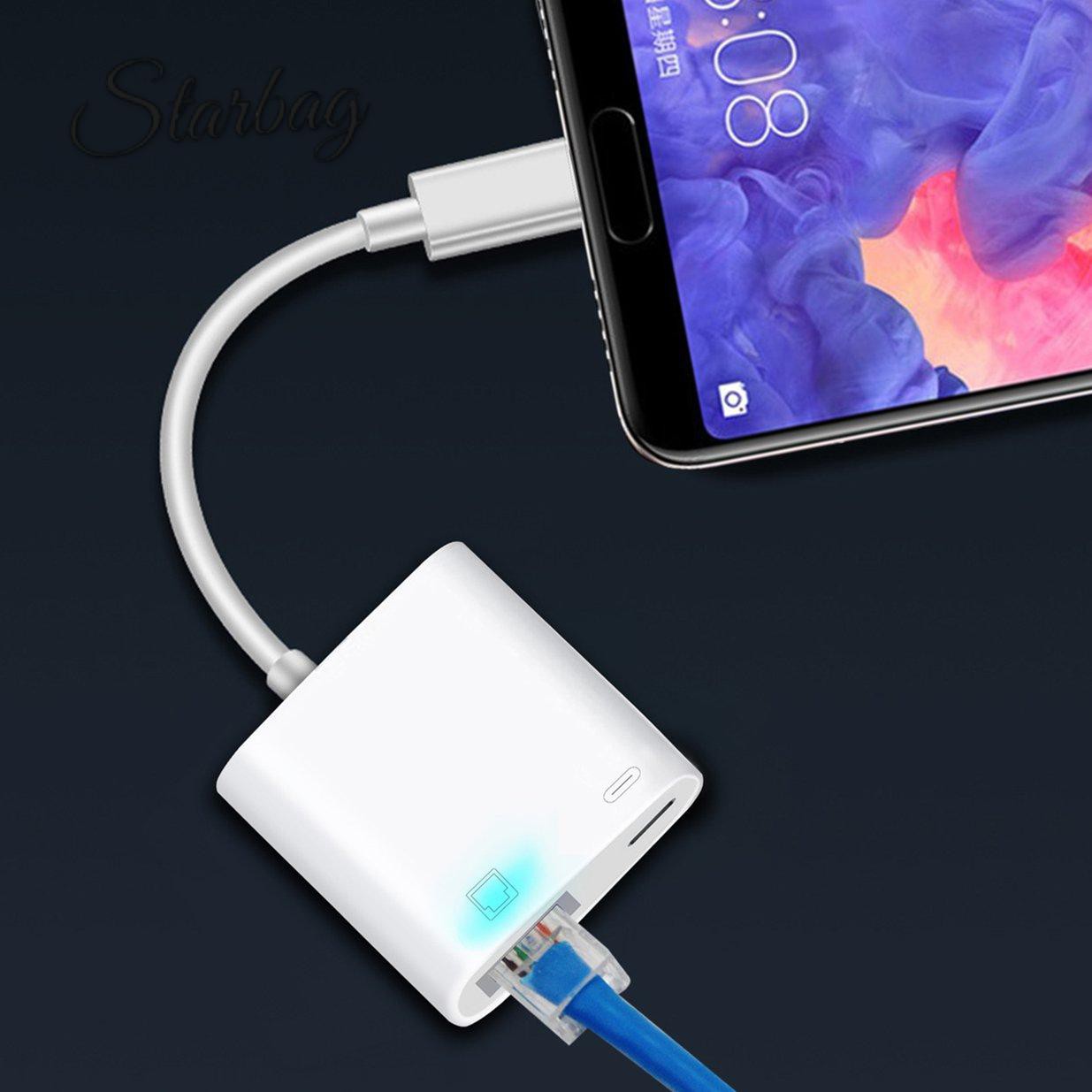 Bộ Chuyển Đổi Mạng Type-C Sang Rj45 100m | BigBuy360 - bigbuy360.vn