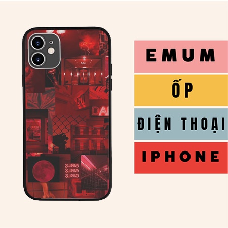 Ốp Anime Iphone Emum Cắt Dán 4 Màu Đỏ Thẩm Mỹ Cặp Đôi cho IPHONE SAMSUNG PAP20211259