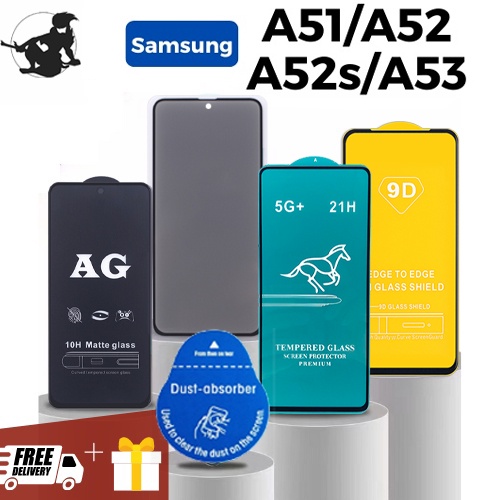 Kính Cường Lực Samsung A51 A52 A52s 5G A53 full màn trong suốt chống xước độ bền cao có tặng kèm bộ dán