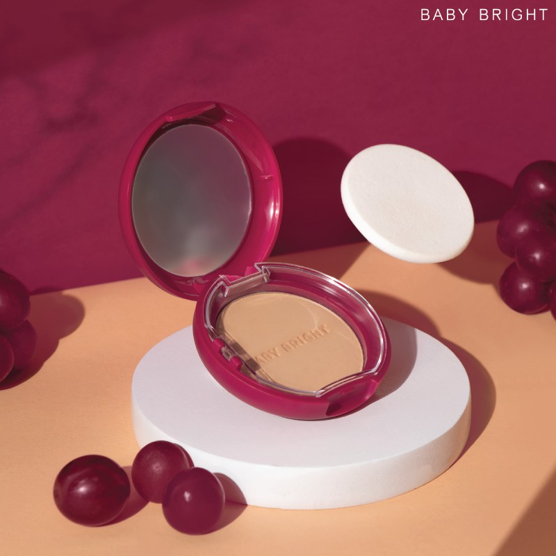 Phấn Phủ Rượu Vang Đỏ Baby Bright Red Wine Cover Pact SPF 30 PA++ 6.5g