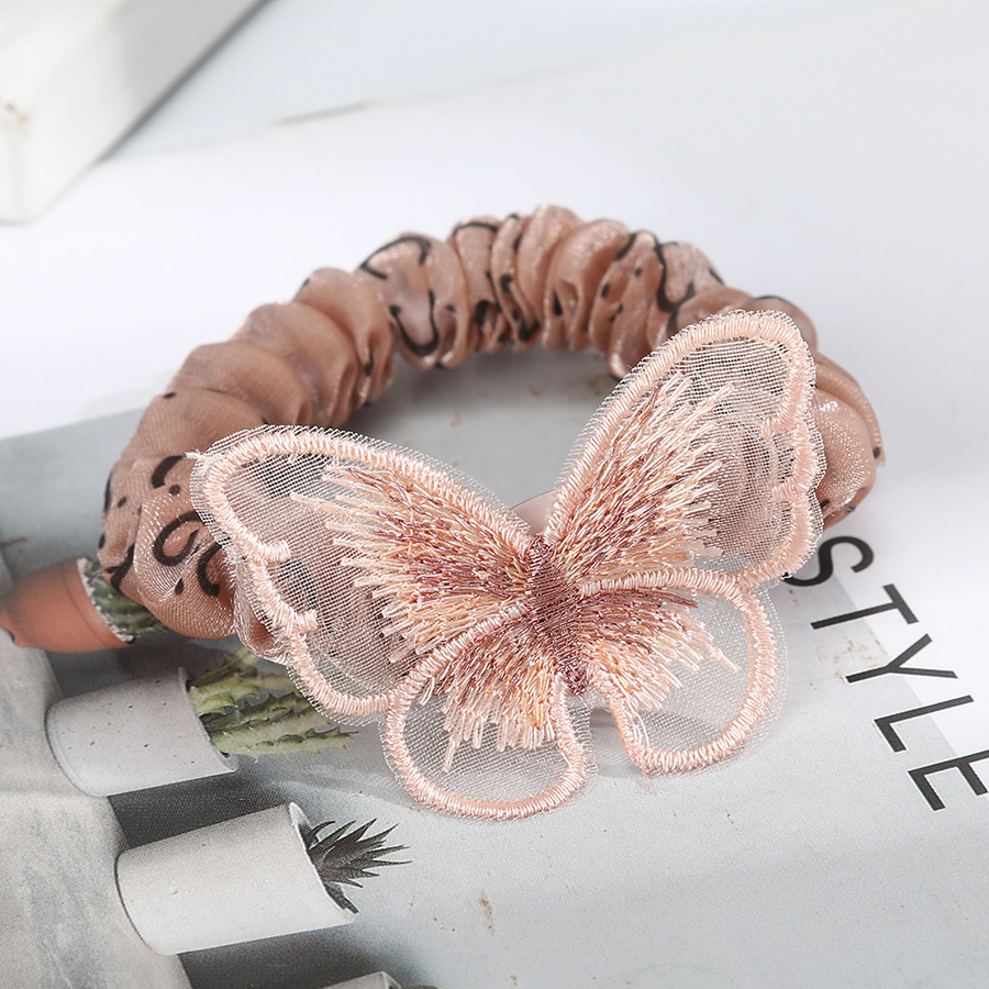 Bộ kẹp tóc + dây buộc tóc mặt hình bươm bướm xinh xắn thời trang dành cho nữ