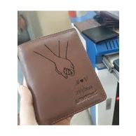 Ví Đứng Da Bò  khắc tên  theo yêu cầu VD007