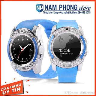 [sale sập sàn]Đồng hồ thông minh V8 - Nghe gọi 2 chiều, nghe nhạc, chụp hình - Hỗ trợ Tiếng Việt