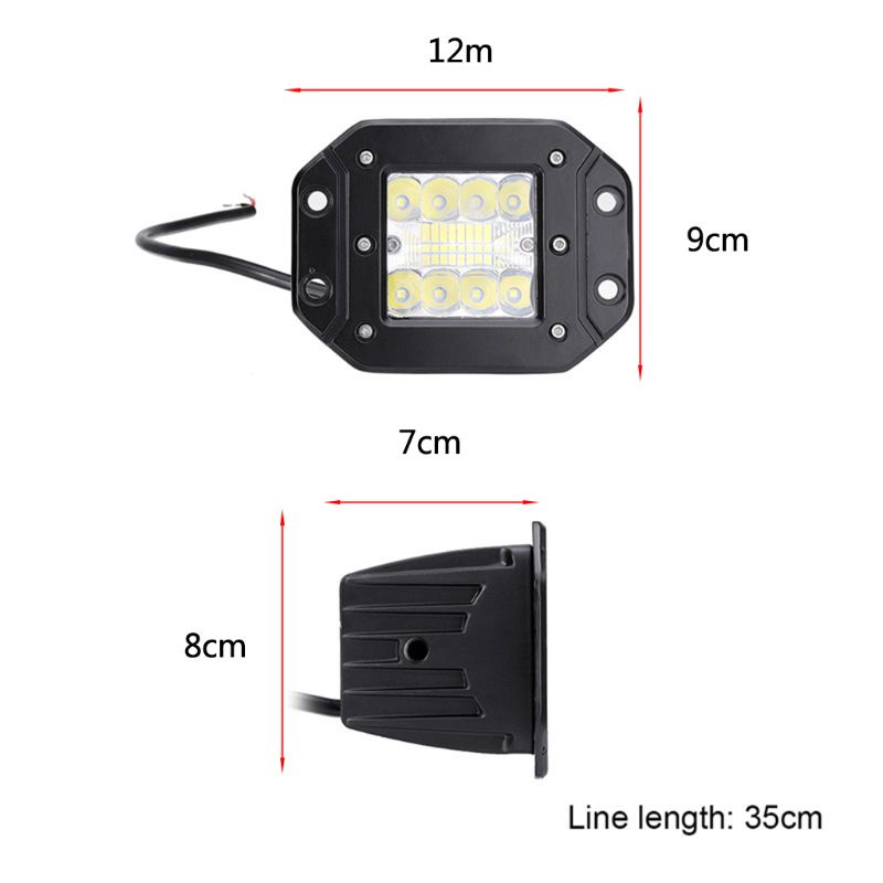 Thanh Đèn LED Trợ Sáng Chống Sương Mù 5 Inch 48W Dành Cho Ô Tô Xe Tải