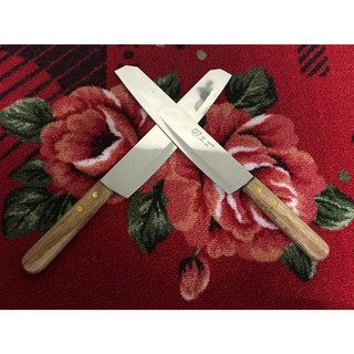 Dao thái inox cán gỗ cao cấp - 34cm