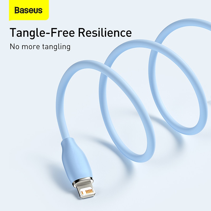 Dây Cáp Sạc Nhanh Baseus USB PD Bằng Silicon Dành Cho Điện Thoại Di Động