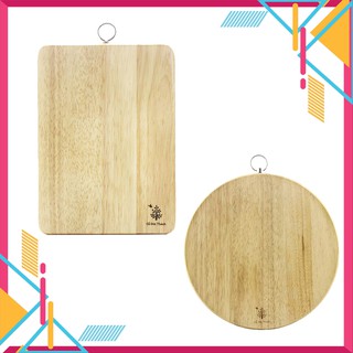 Thớt gỗ cao su Đức Thành hình tròn - chữ nhật 04021/02051 Đẹp