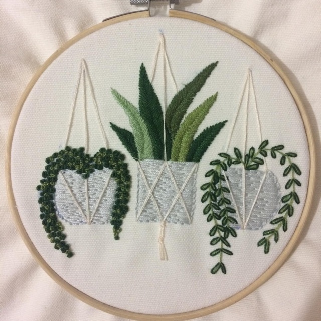 Túi tole vải canvas thêu tay