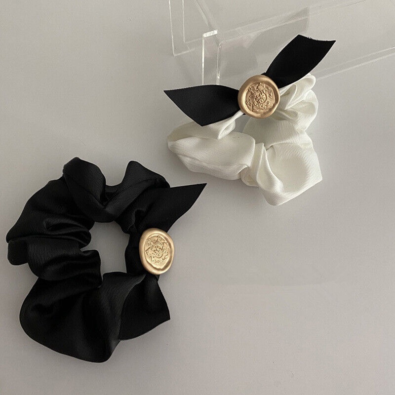 Dây Buộc Tóc Đính Nơ Ruy Băng Và Ngọc Trai Nhân Tạo Thời Trang Cho Nữ