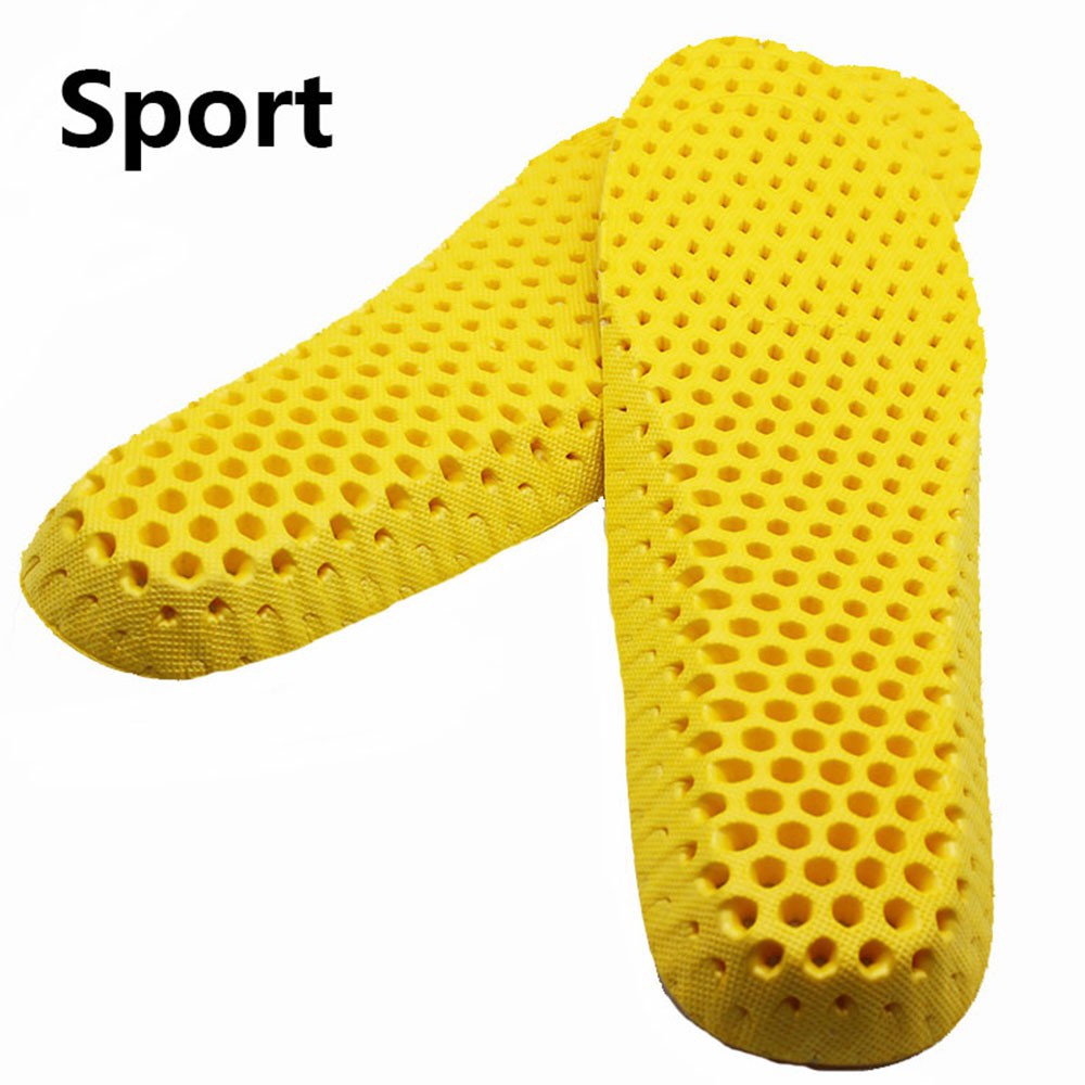 1 Pair 2 Size Stretch Breathable Absorbent Deodorant Insole Sports Cushioning Insoles
