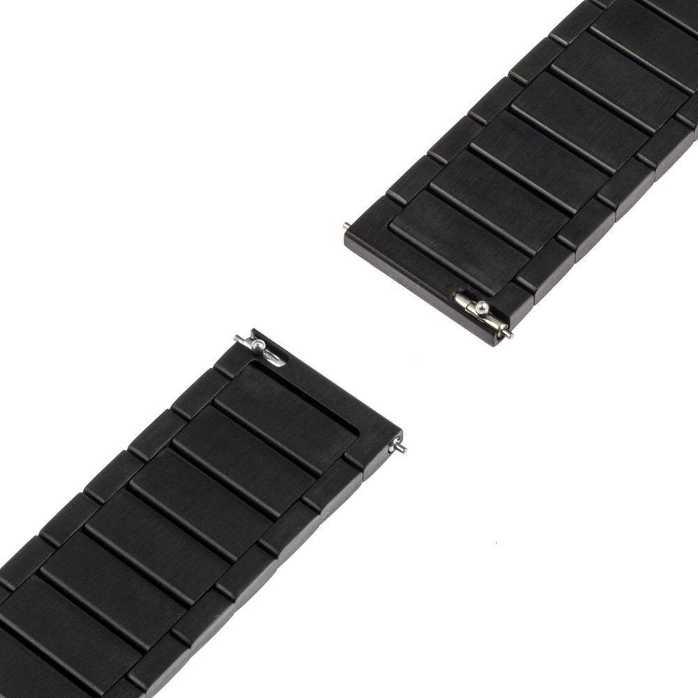 18 20 22mm Width Solid Stainless Steel Watchband For Gear S4 S3 S2 Classic Universal Quick Release Replacement Watches Accessories Strap For Galaxy Watch 42 46mm With Double Safety Butterfly Clasp