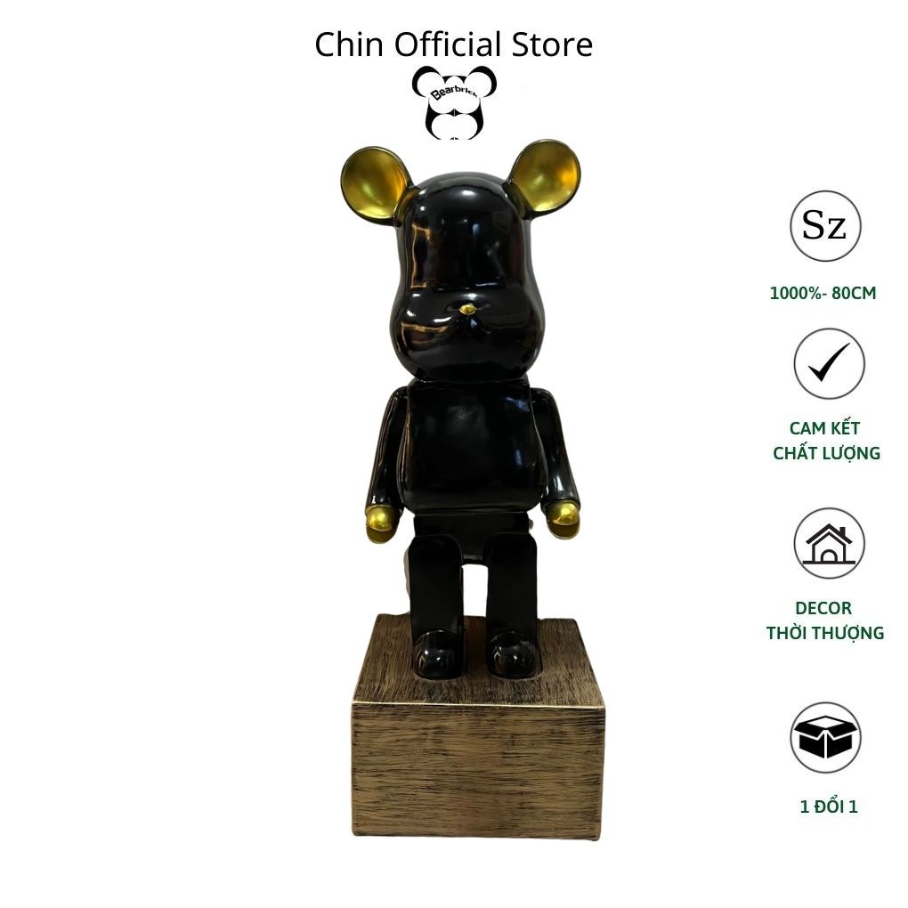 Gấu bearbrick sz 1000% 80cm đủ 4 màu - Thủy Chi Official Store