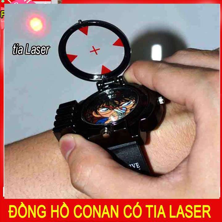[XẢ KHO] Đồng hồ trẻ em bé trai Conan đeo tay bắn laser | BigBuy360 - bigbuy360.vn
