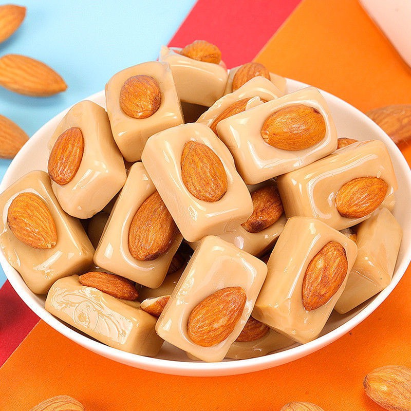 Kẹo sữa hạnh nhân Almond Milk Crisp Yingpai HongKong 238g, đồ ăn vặt ngon rẻ