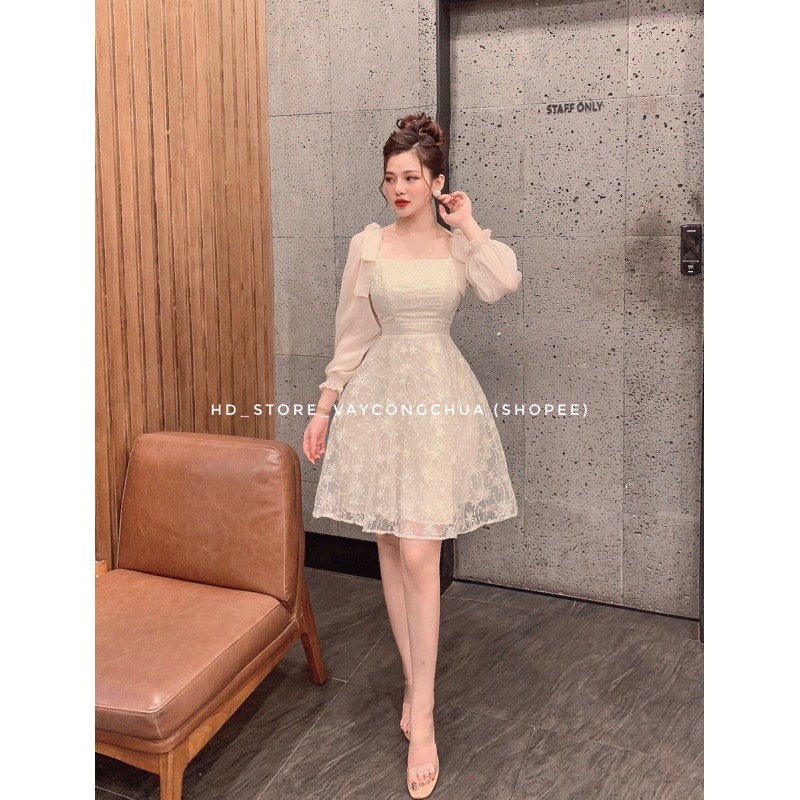 [ẢNH THẬT] V83 VÁY REN TRẮNG DỰ TIỆC, DẠ HỘI KỶ YẾU PROM, ĐẦM DÀI TAY VAI NƠ | BigBuy360 - bigbuy360.vn