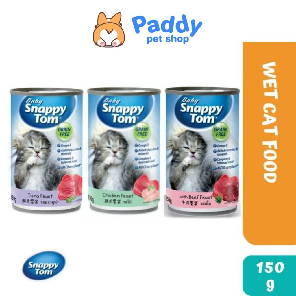 Pate Snappy Tom Kitten Cho Mèo Con (Lon nhỏ 150g)