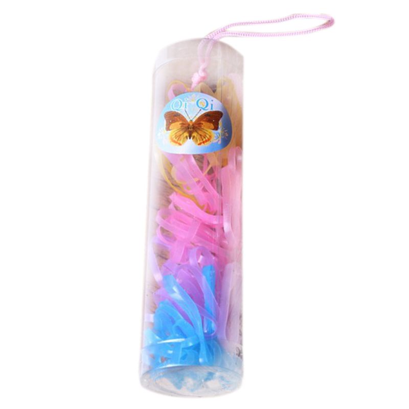 Dây Thun Buộc Tóc 8 Kiểu Dùng Một Lần Cho Bé Gái