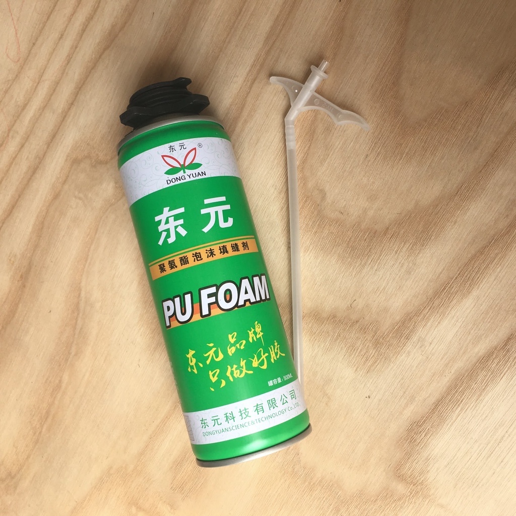 Xốp phun tủ lạnh dạng xịt 500ml, keo bọt nở PU FOAM