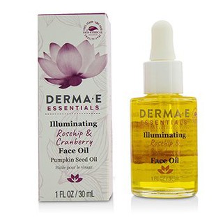DẦU DƯỠNG DA TẦM XUÂN & NAM VIỆT QUẤT DERMA E ILLUMINATING ROSEHIP & CRANBERRY FACE OIL