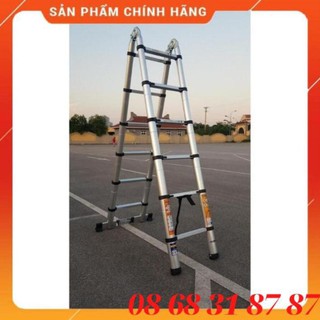 [ XẢ KHO CẮT LỖ ] Thang nhôm rút gọn Ninda ND-56AI ...... Mới Nhất