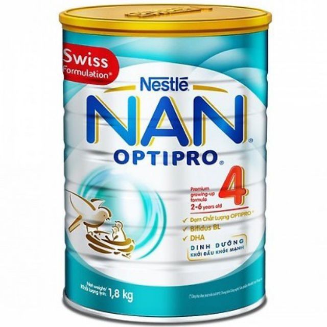 Sữa Bột NAN Optipro 4 1.8kg Dành Cho Trẻ 2_10 tuổi