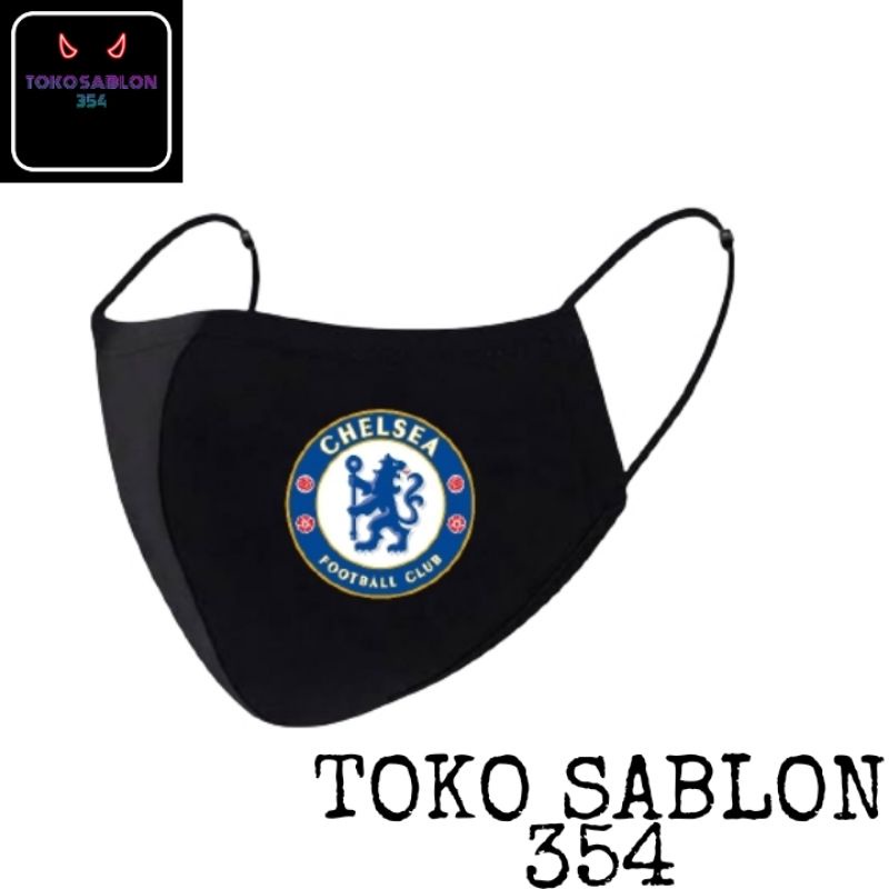 Khẩu Trang Chelsea - 3 Lớp / 3 Lớp / Đen / Tai / KN95