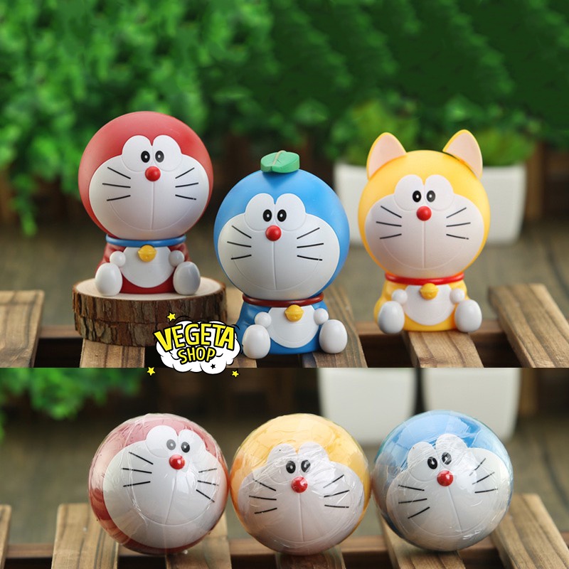 Mô hình Doraemon - Trứng Doremon Gacha lắp ráp tùy chọn mẫu - 3 mẫu Mèo máy Doraemon ngộ nghĩnh đáng yêu - Cao 10,5cm