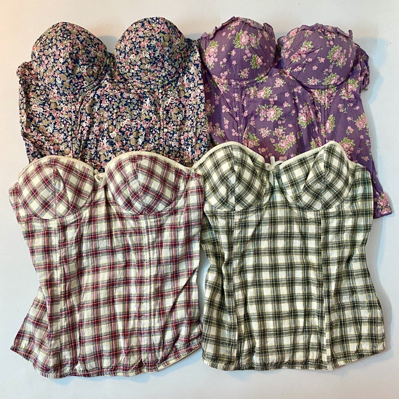 [Xả kho] SASSY Corset hoa nhí/sọc dễ thương có ảnh thật và ảnh feedback của khách | BigBuy360 - bigbuy360.vn