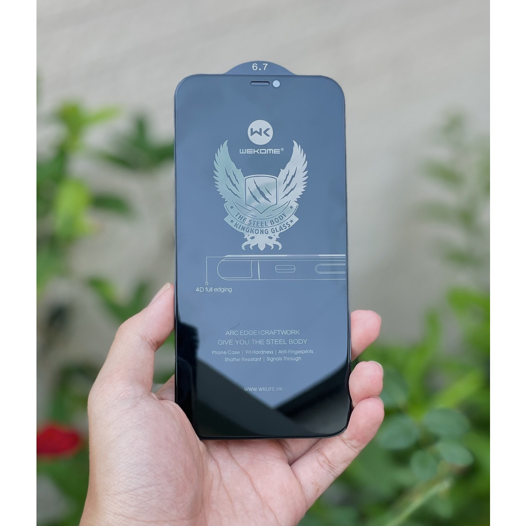 Kính Cường Lực Chống Nhìn Trộm Iphone Chính Hãng, Kính Cường Lực KingKong 4D Từ X Đến 13ProMax