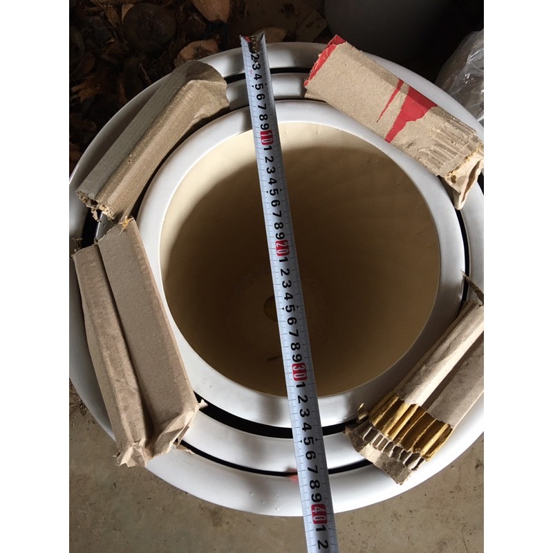 Chậu bom trắng sz to 48 x 40cm