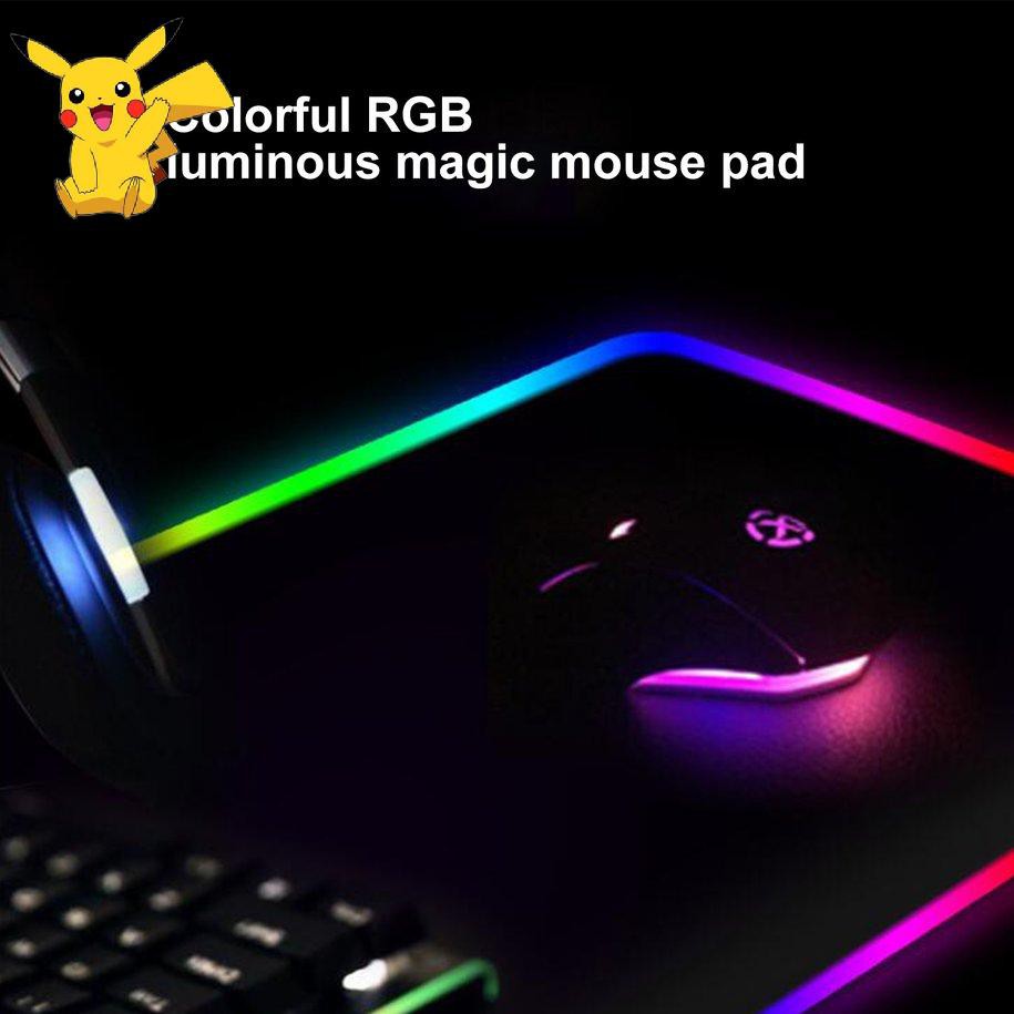 Lót Chuột Chơi Game Nhiều Màu Rgb Dạ Quang 1 Cái