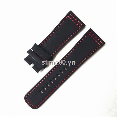 Dây đeo bằng da đục lỗ phù hợp cho đồng hồ nam SEVENFRIDAY p1p2 28mm