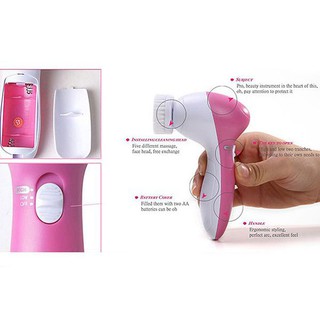 Máy mát xa mặt cầm tay 5in1