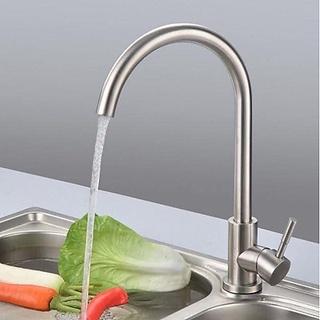 Vòi rửa chén bát lạnh inox 304 quay 360 độ dùng cho chậu rửa chén vòi phi 24