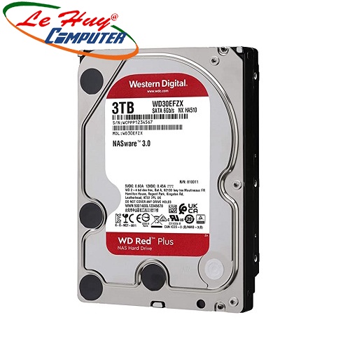 Ổ cứng HDD Western Digital Red Plus 3TB 3.5Inch SATA 3 WD30EFZX