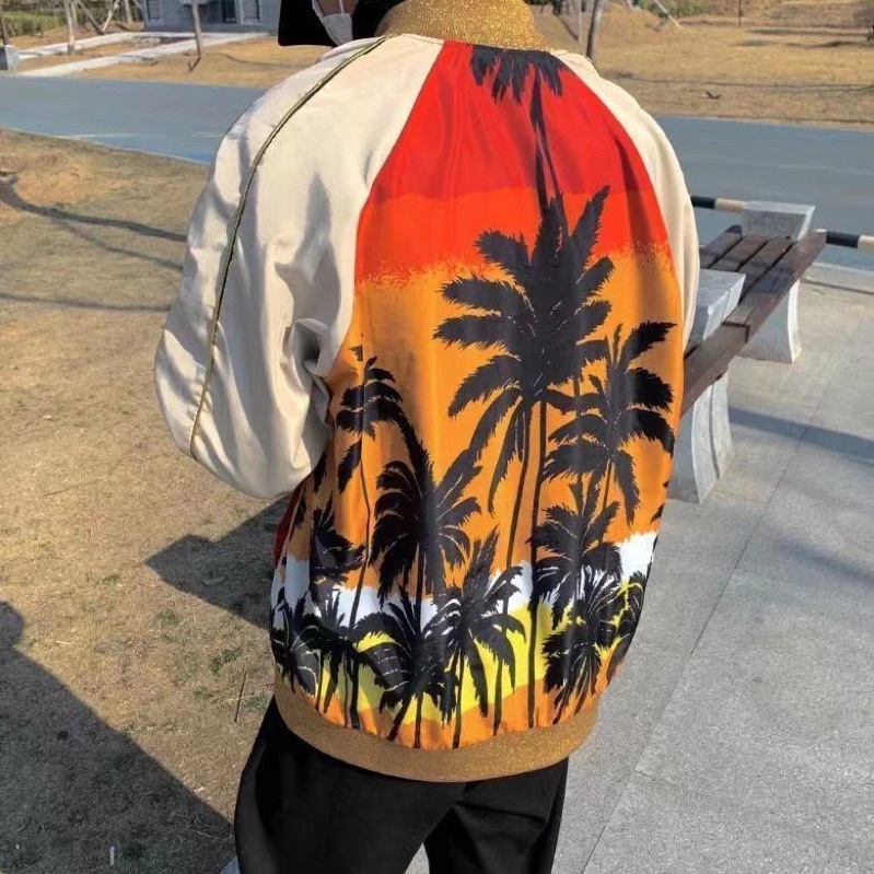 Áo khoác gió bomber mỏng cây dừa nam/nữ🤟🏻